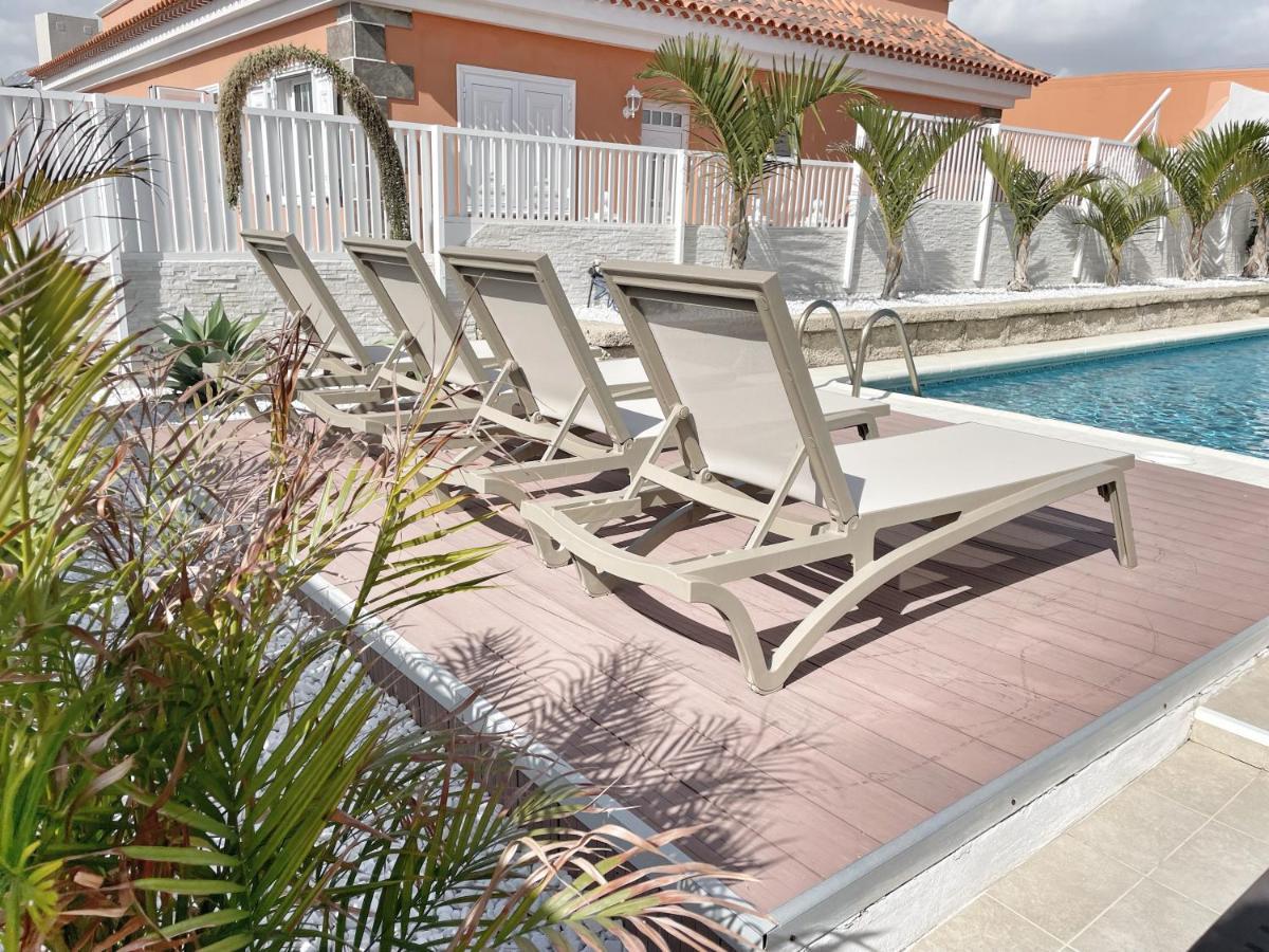Modern 3Bdr Villa With Heated Pool El Medano  Exterior photo